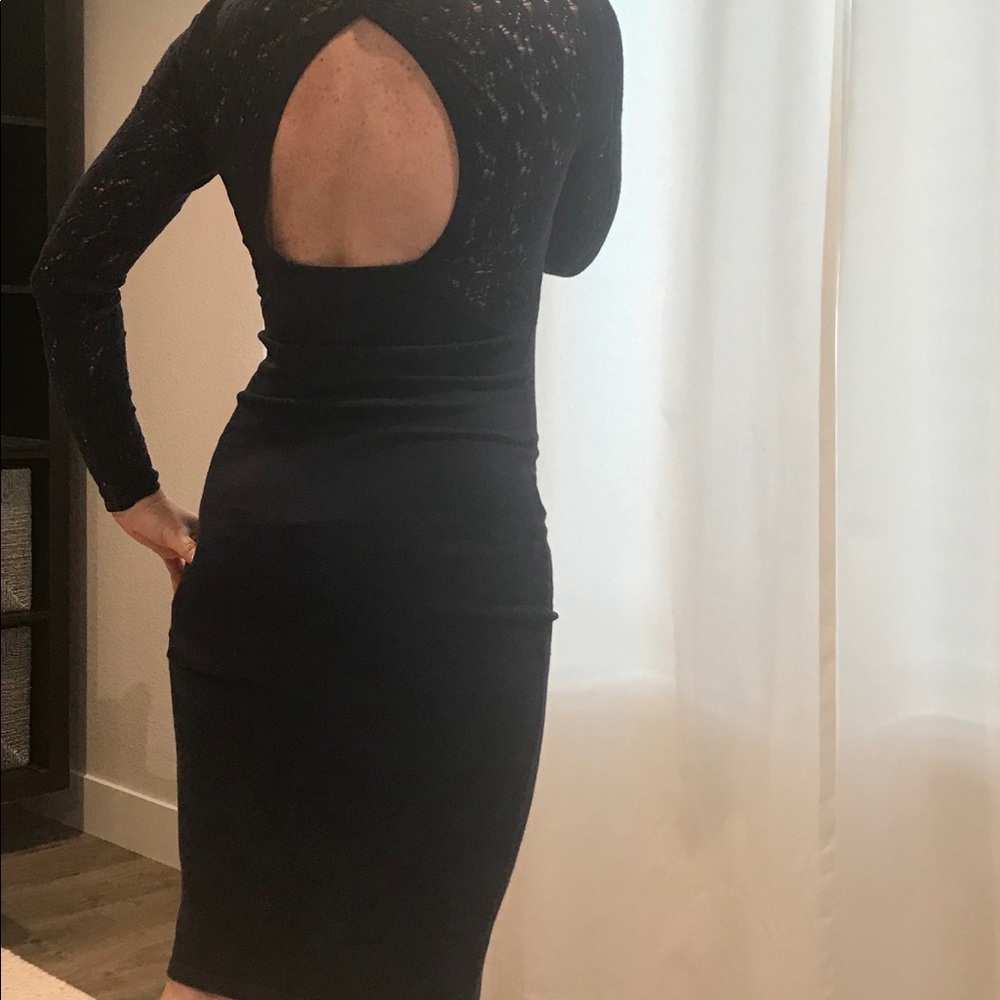 Victoria’s Secret Open Back Navy Sweater Dress